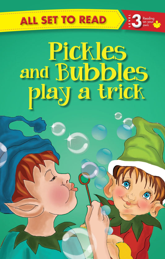 All set to Read Readers Level 3 Pickles and Bubbles Play a Trick - Om Books
