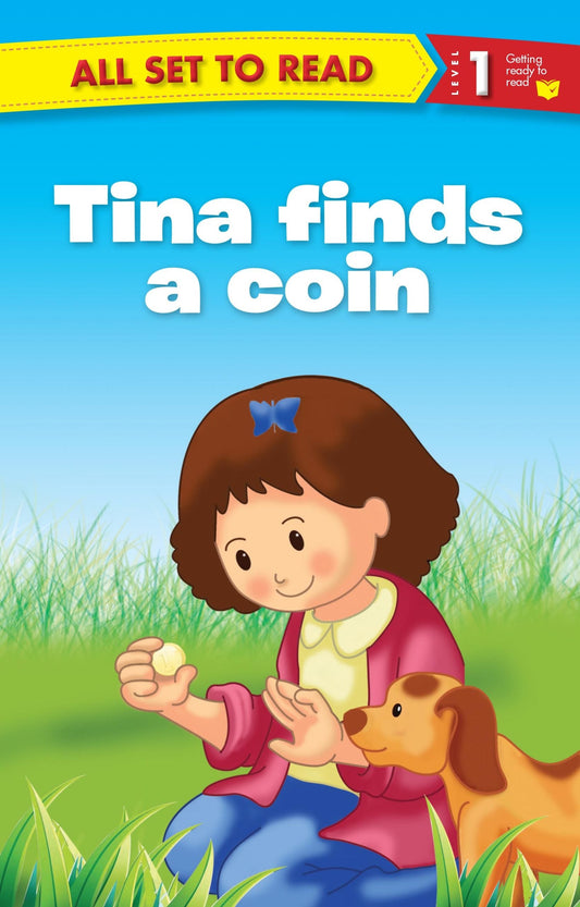 All set to Read Readers Level 1 Tina Finds a Coin - Om Books