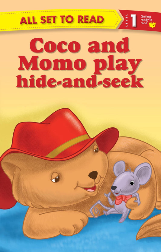 All set to Read Readers Level 1 Coco and Momo Play Hide-and-Seek - Om Books
