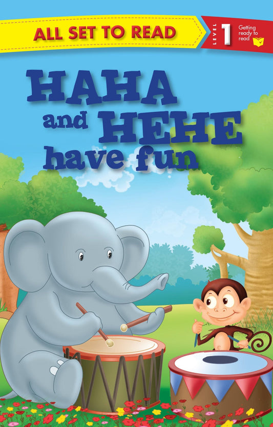 All set to Read Readers Level 1 Haha and Hehe have Fun - Om Books