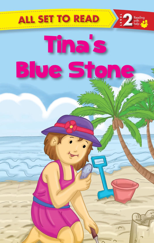 All set to Read Readers Level 2 Tina's Blue Stone - Om Books