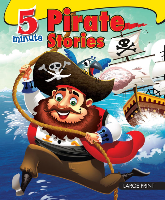 5 Minute Pirate Stories : Large Print - Om Books