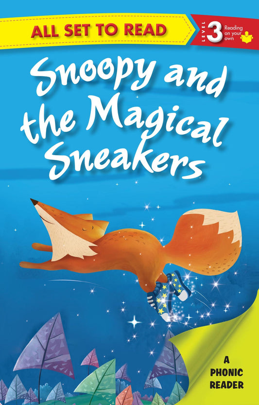 All set to Read A Phonics Reader Snoopy and the Magical Sneakers - Om Books