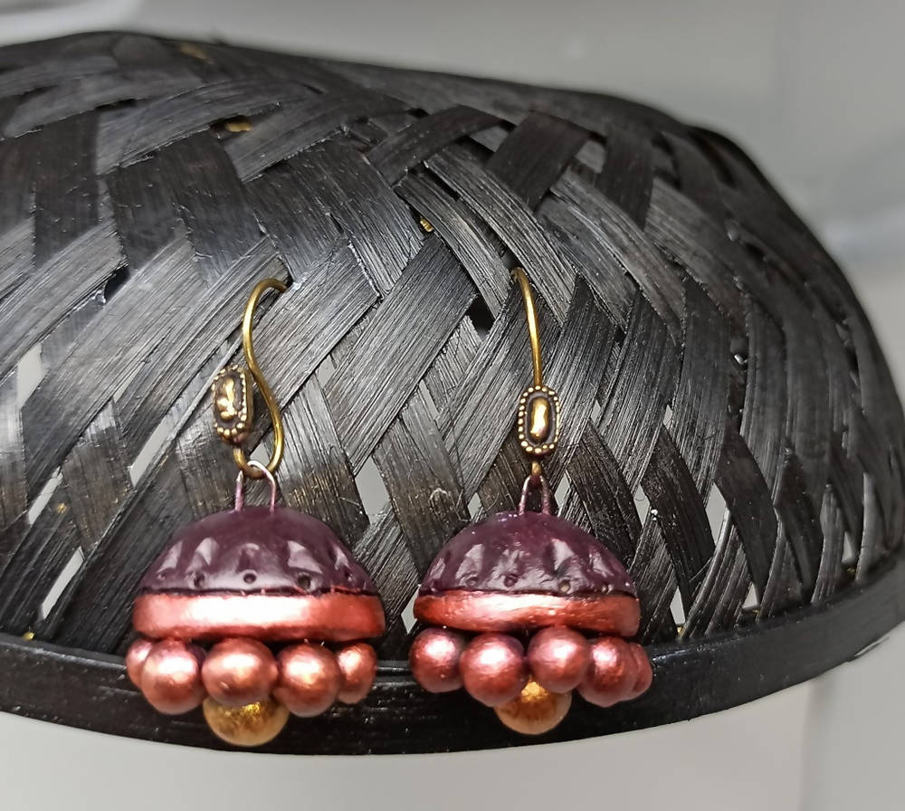 Terracotta Beautiful Boho Style Jhumkas
