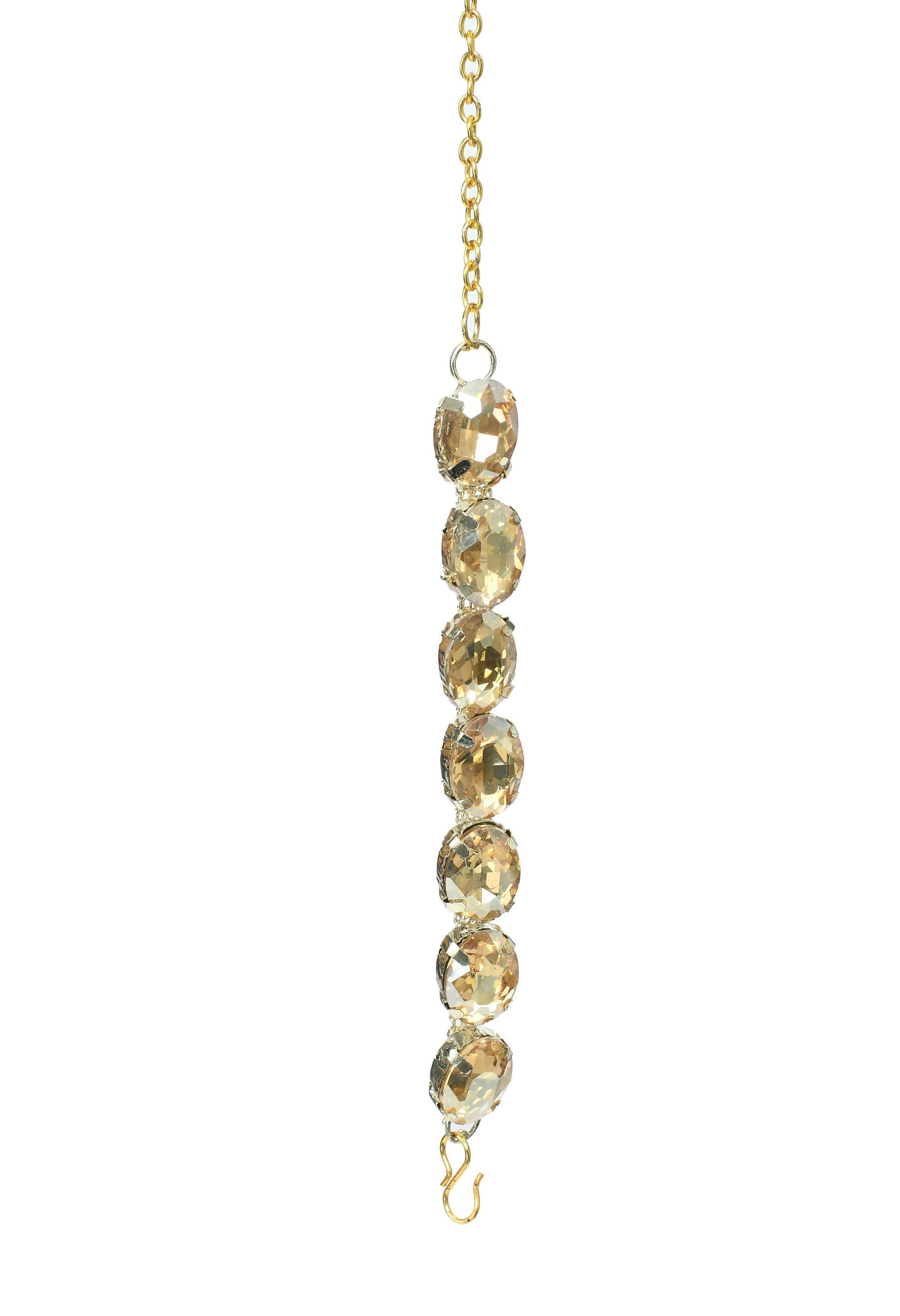 Mominos Fashion Johar Kamal Gold-Plated Finish Stone Choker For Women (Golden) - Grab2buy