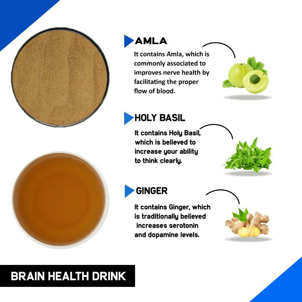 Just Vedic Brain Health Drink Mix - Grab2buy