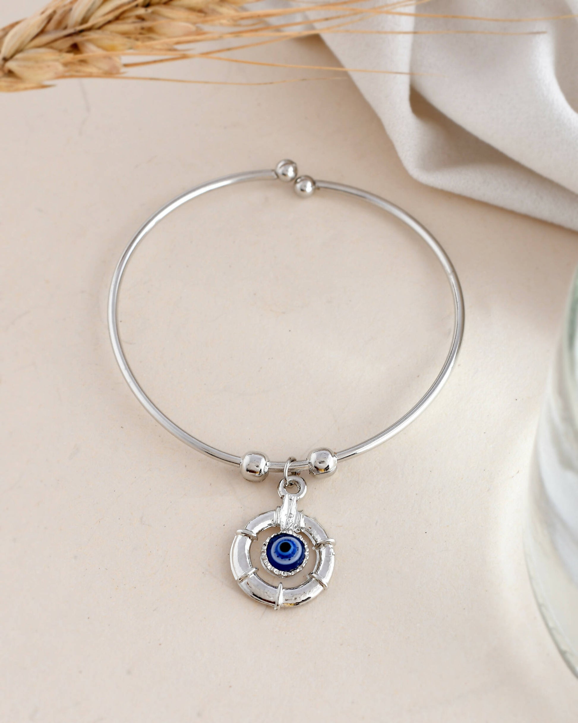 VOJ Stainless Steel Beads Silver Bracelet - Grab2buy
