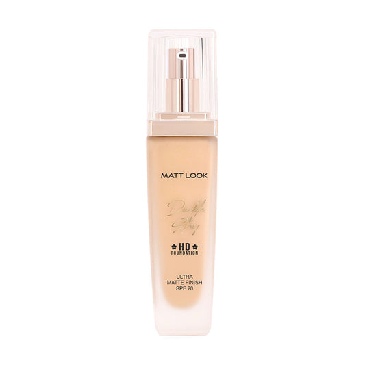 Matt Look Double Stay HD Weightless Foundation Matte Finish - 04 Natural Beige