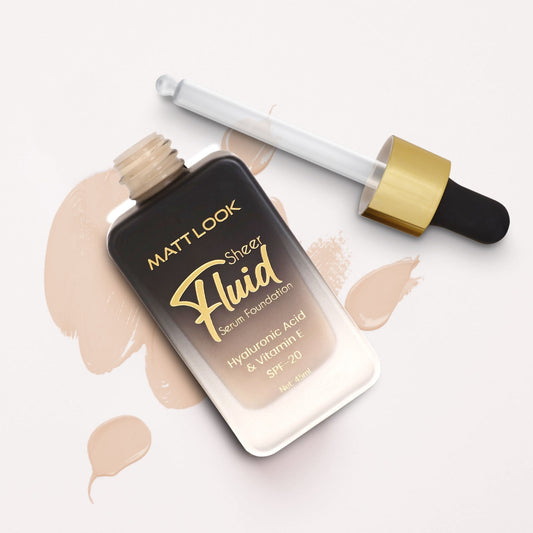 Matt Look Sheer Fluid Serum Foundation - 05 Oat Meal