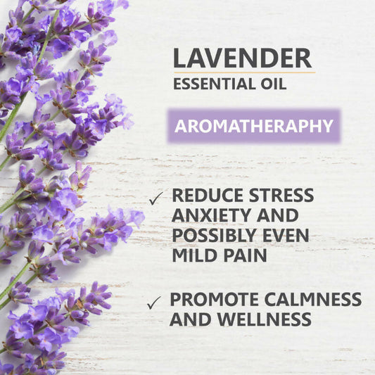 Skiura Nature 100% Natural Lavender Essential Oil For Hair, Skin & Aroma