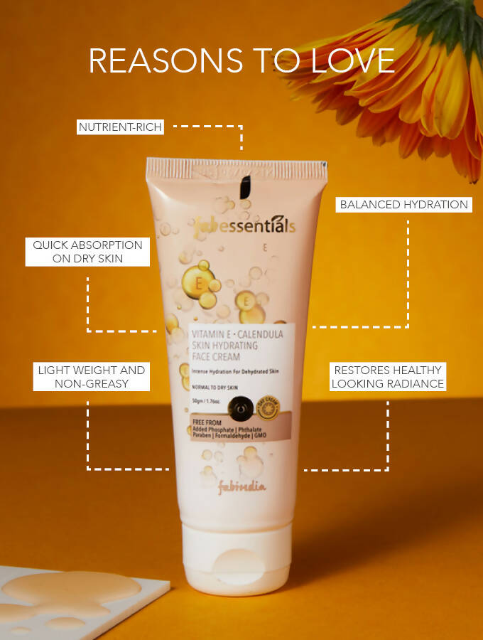 Fabessentials Vitamin E Calendula Skin Hydrating Face Cream - Grab2buy