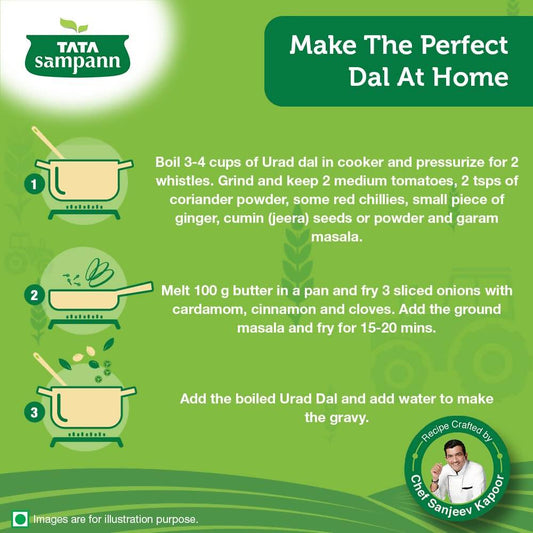 Tata Sampann Unpolished Urad Dal (Split) - Grab2buy