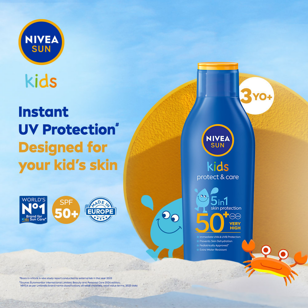 Nivea Sun Protect & Care Sunscreen For Kids Spf 50+ - Grab2buy