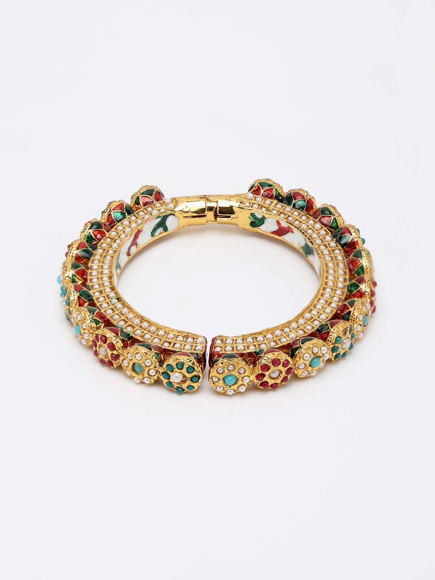 Multi Embellished Bangle - Ruby Raang - Grab2buy
