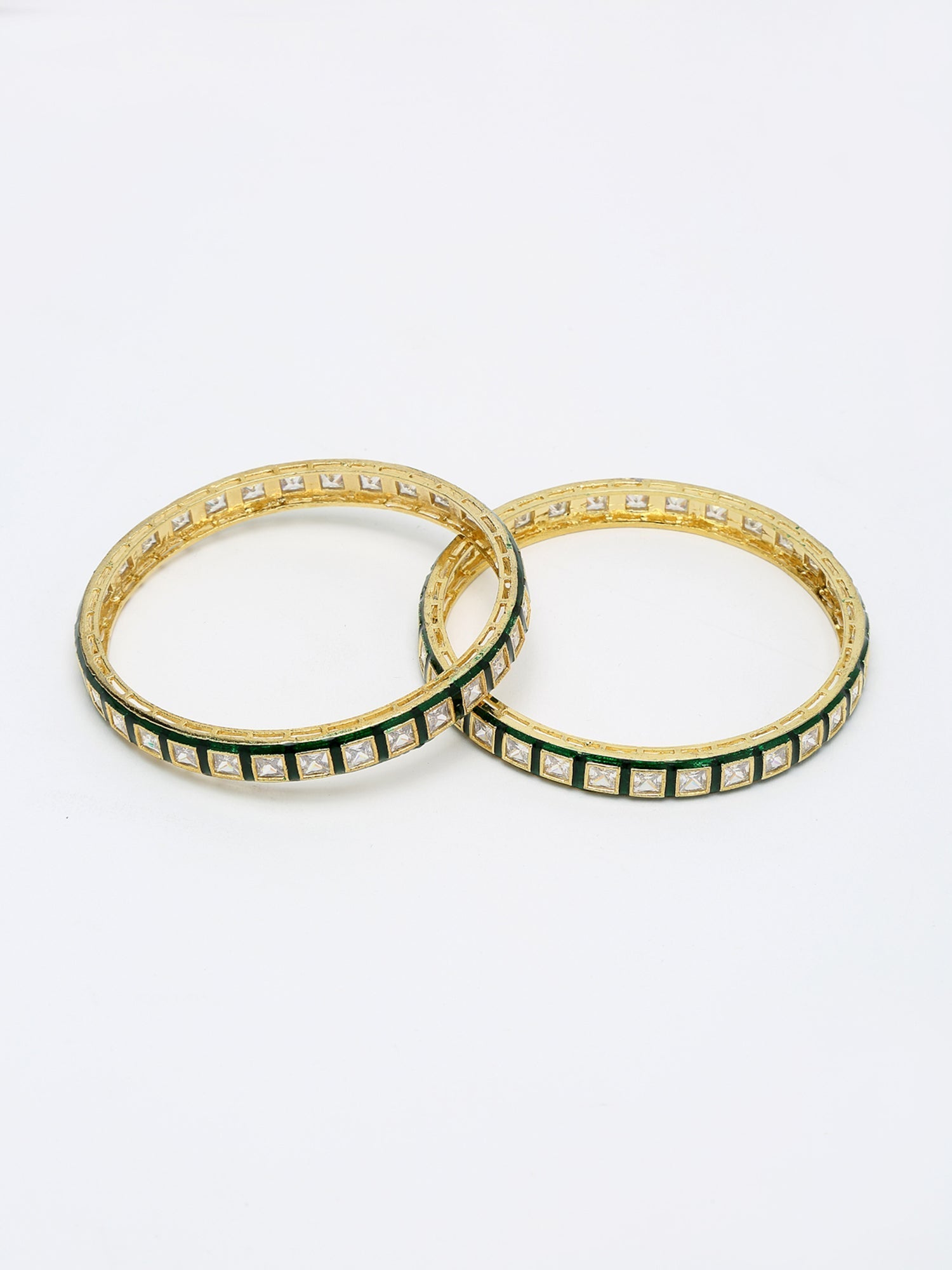 Meenakari Bangles Set Of 2 - Ruby Raang - Grab2buy