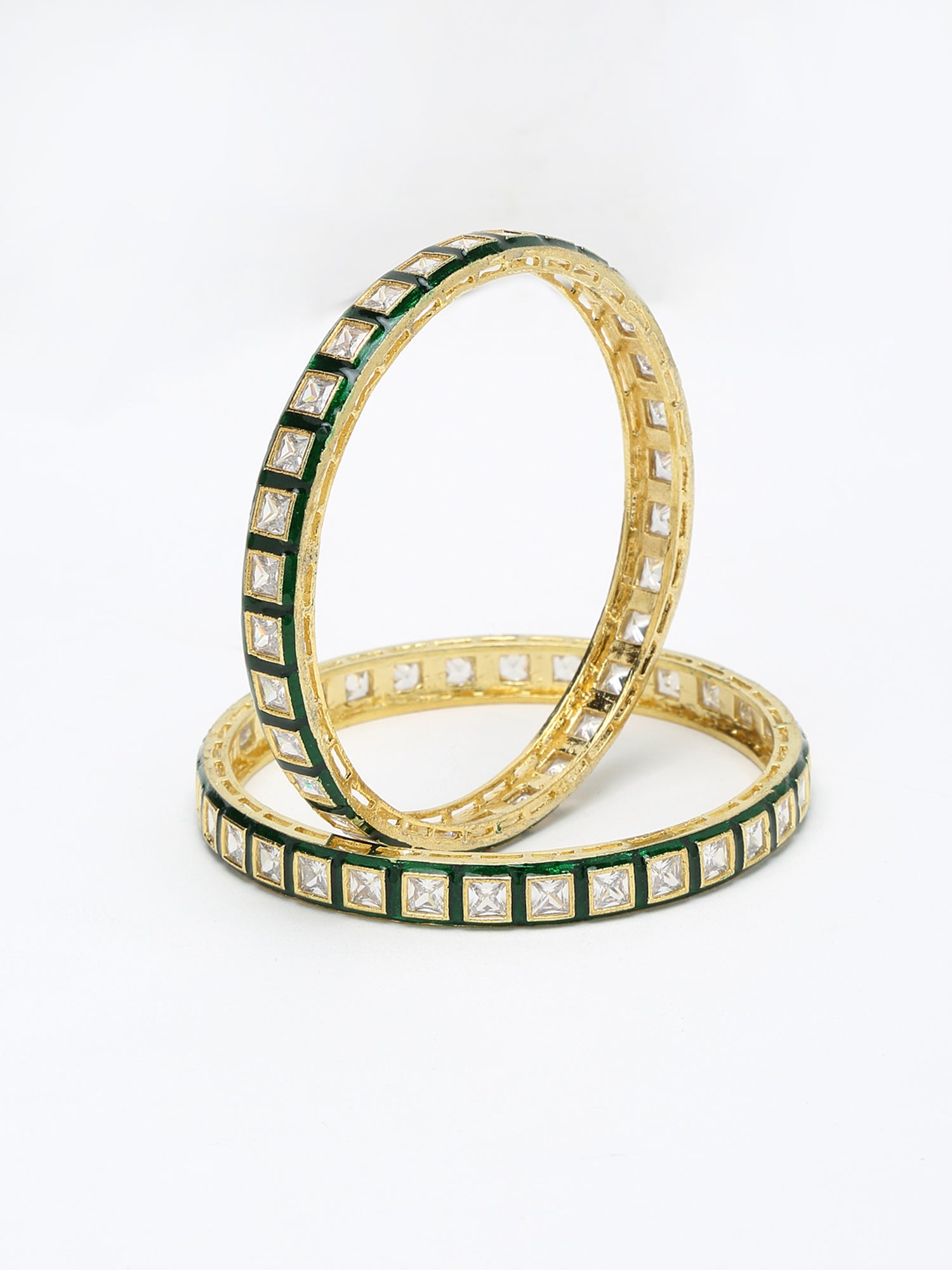 Meenakari Bangles Set Of 2 - Ruby Raang - Grab2buy