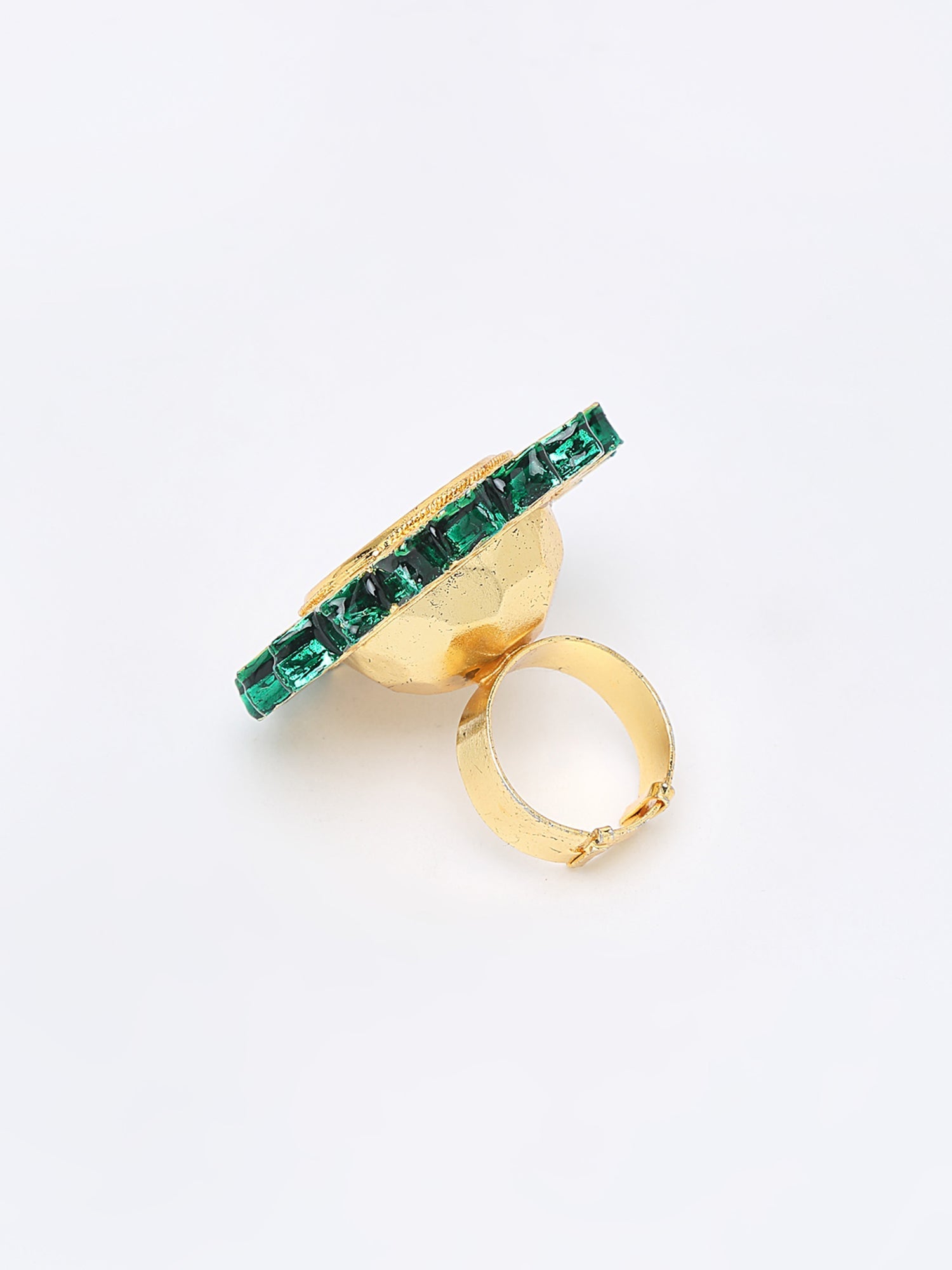Kundan Cocktail Ring - Ruby Raang - Grab2buy
