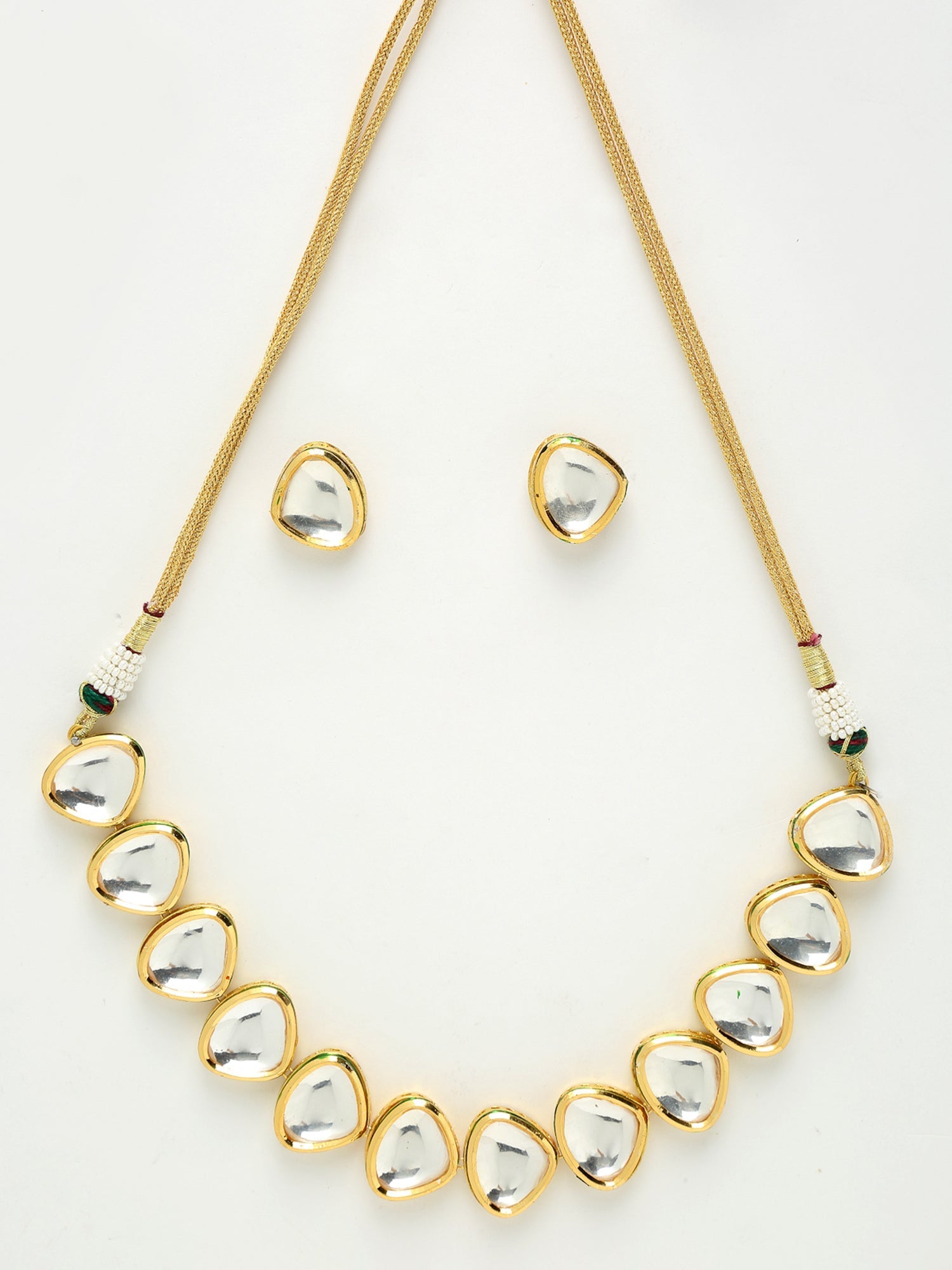 Kundan Choker With Kundan Studs - Ruby Raang - Grab2buy