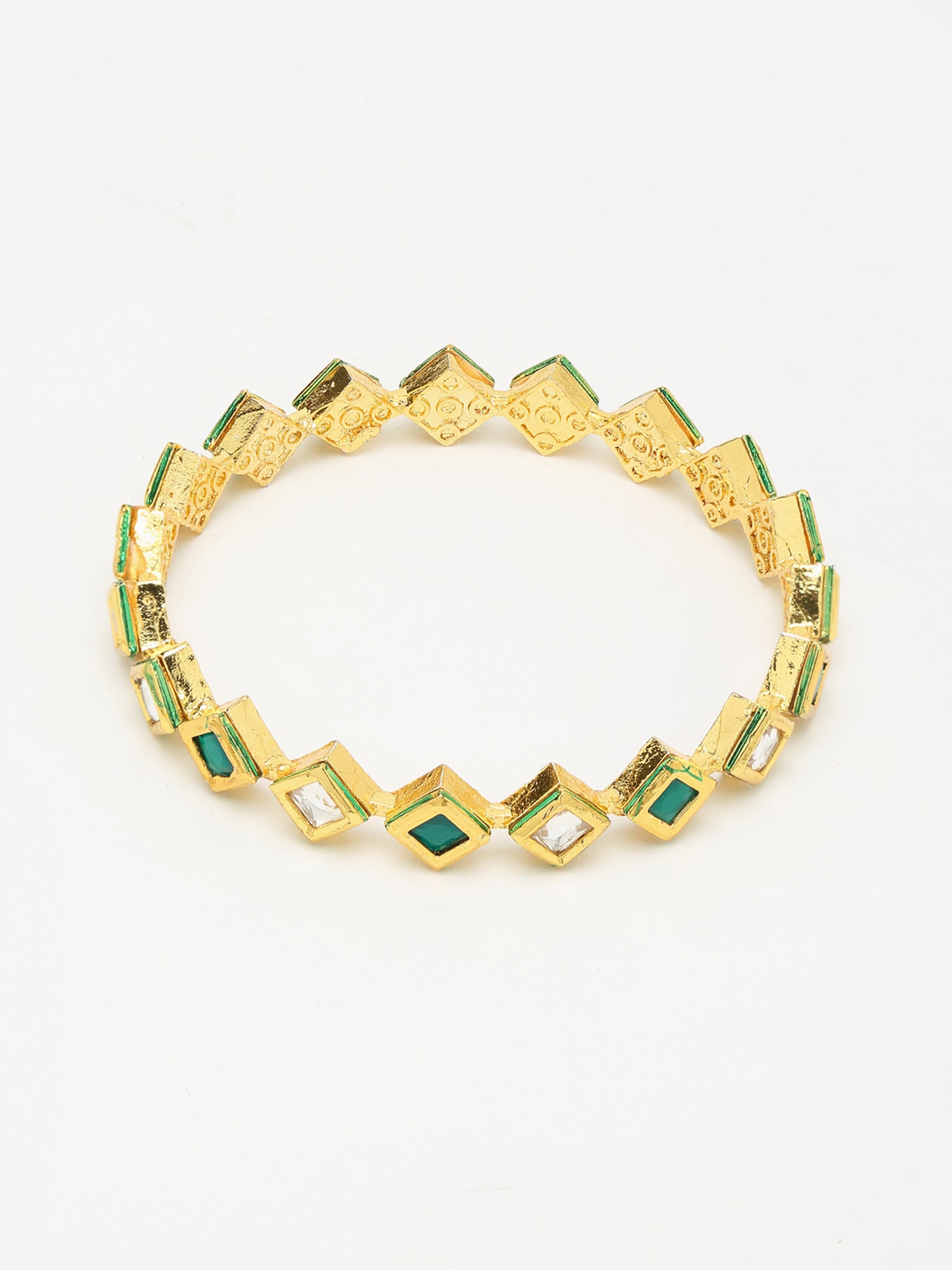 Kundan Bangles Set Of 2 - Ruby Raang - Grab2buy