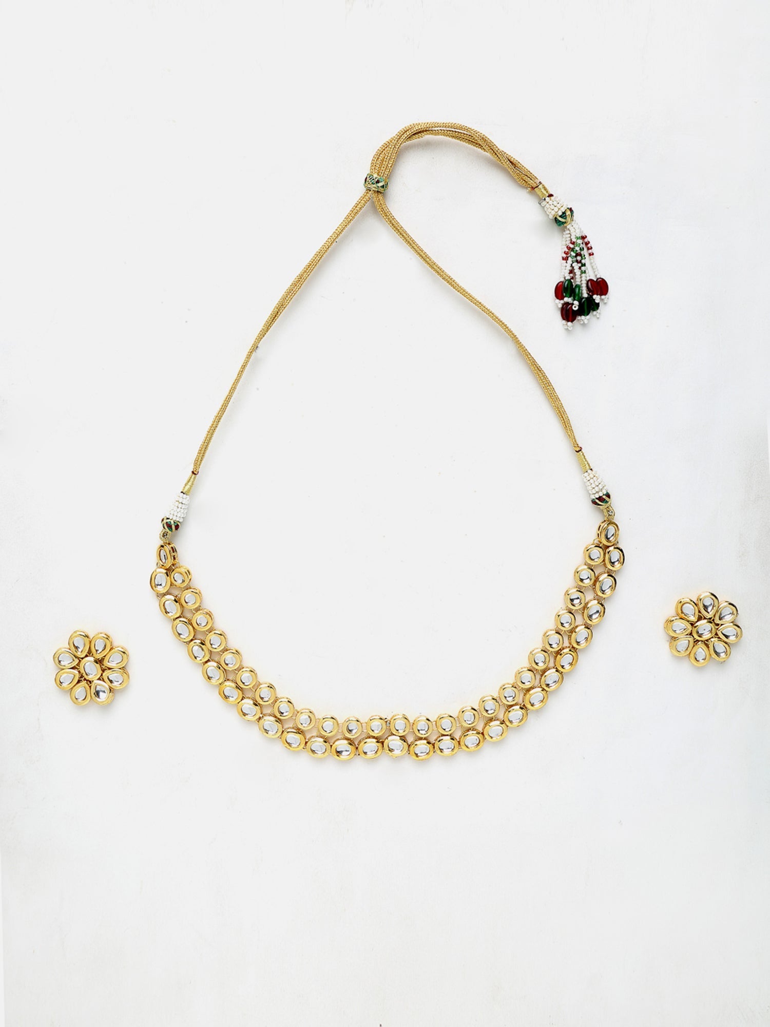 Kundan Choker With Studs - Ruby Raang - Grab2buy