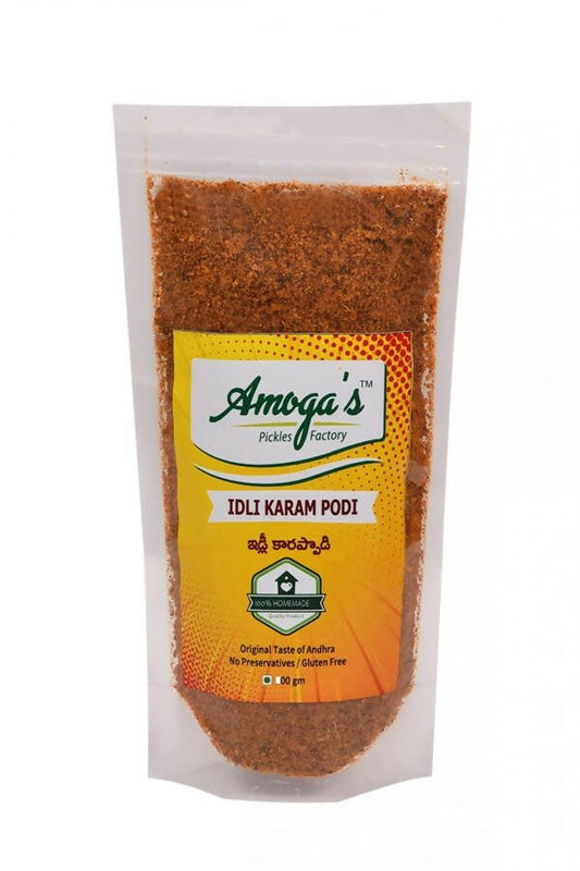 Amoga's Pickles Factory Idli | Dosa Karam Podi Andhra Style - Grab2buy