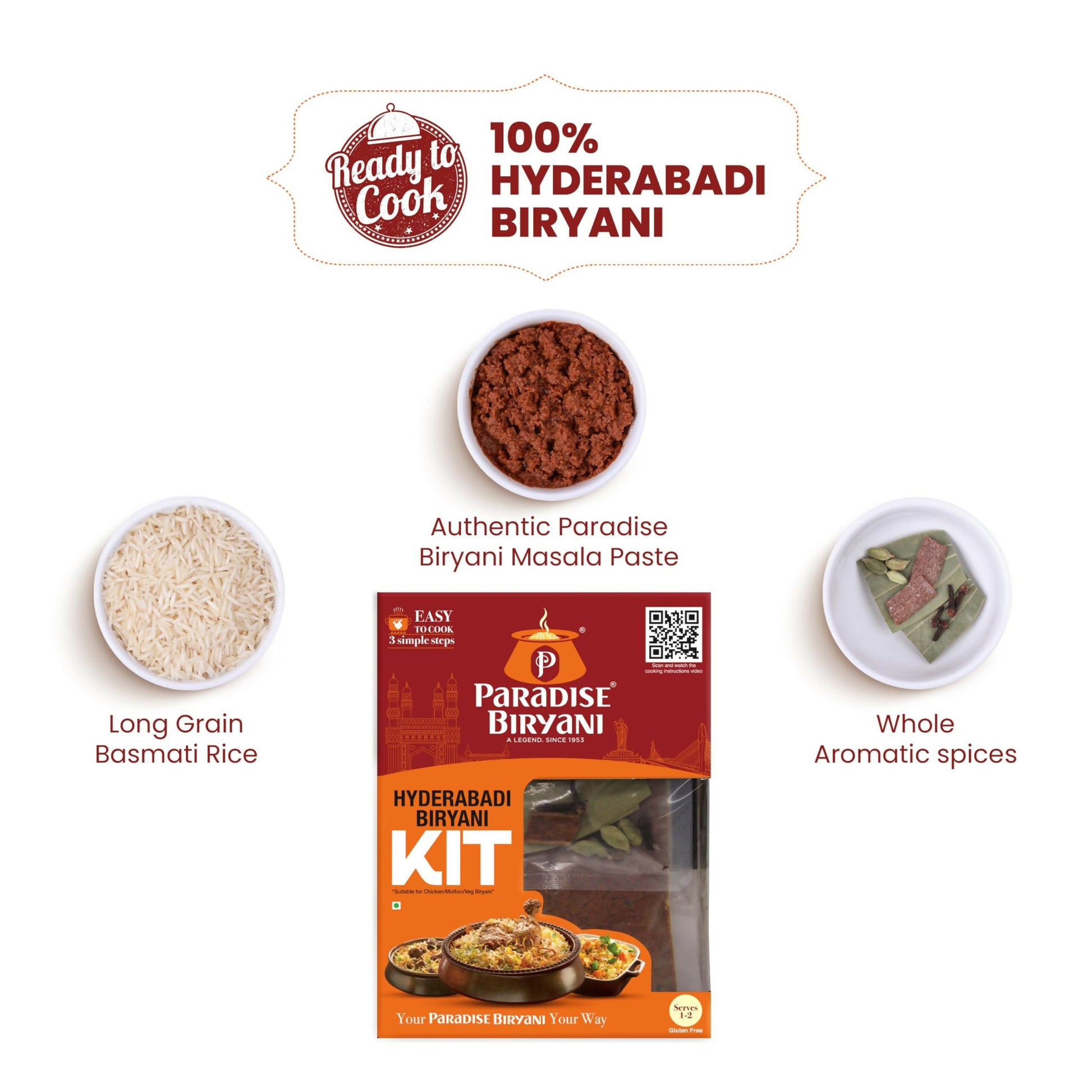 Paradise Hyderabadi Biryani Kit - Grab2buy