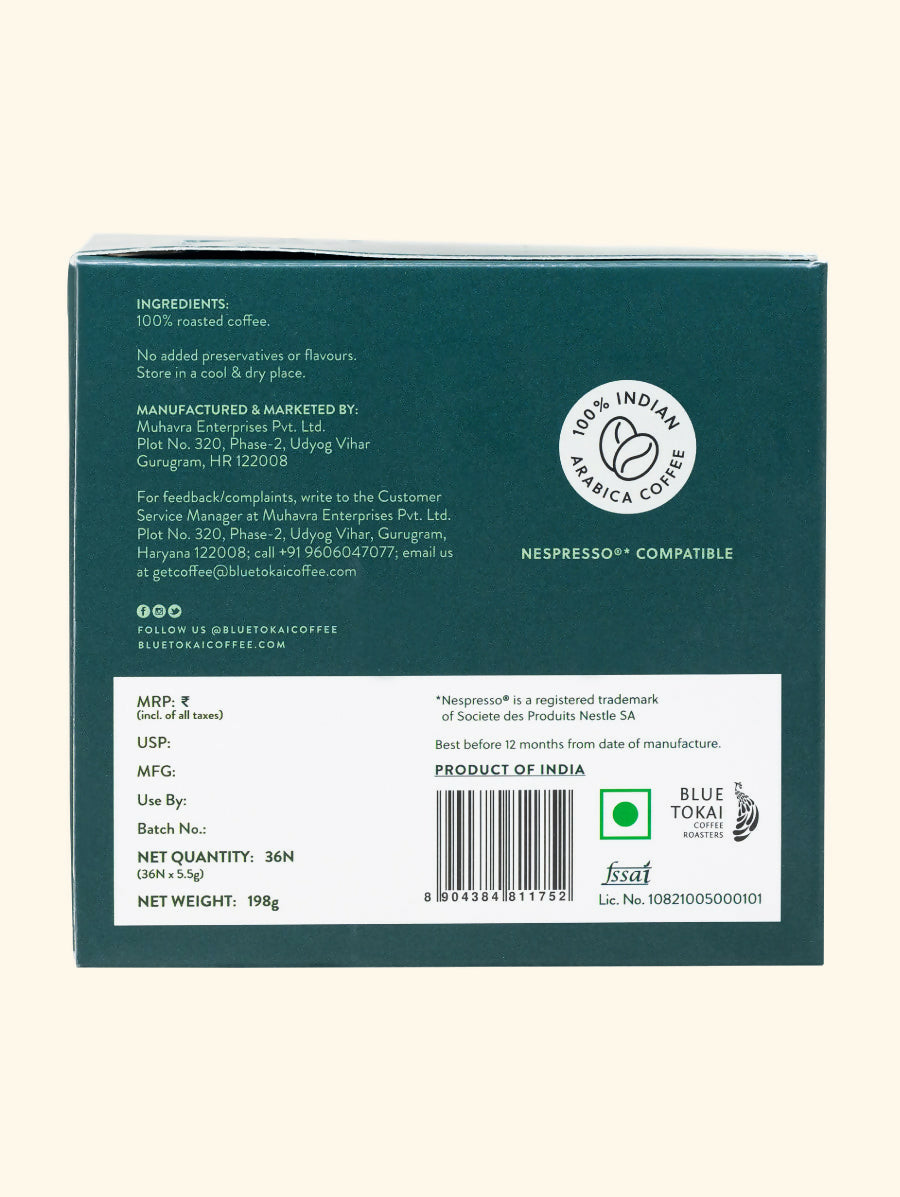 Blue Tokai Dhak Blend Coffee Capsules - Grab2buy