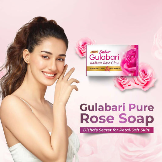 Dabur Gulabari Pure Rose Soap for Radiant Rose Glowing Skin & Body Grab2Buy Dabur Grab2Buy