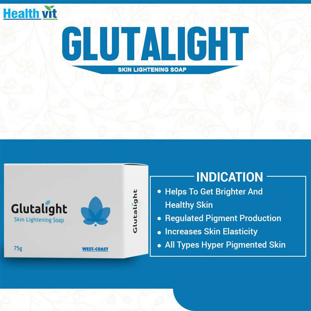Healthvit Glutalight Skin Lightening Soap - Grab2buy