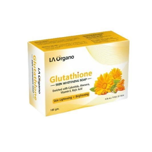 LA Organo Glutathione Calendula Skin Whitening Soap | Swadesiicart