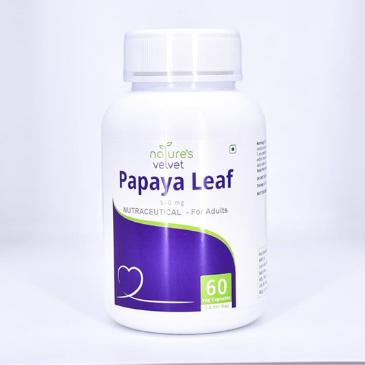 Nature's Velvet Papaya Leaf Capsules Genie India