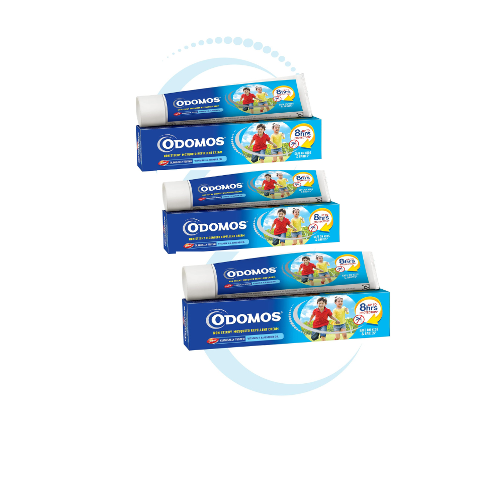 Dabur Odomos Non-Sticky Mosquito Repellent Cream With Vitamin E & Almond - Grab2buy