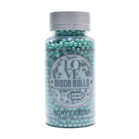 Confect Agave Green Disco Balls Sprinkles 2 MM