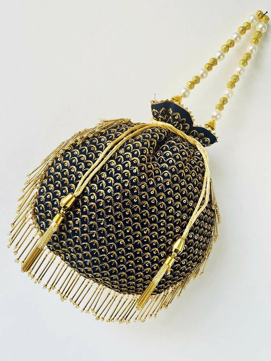 Joban Fashion Potli Bags - Black