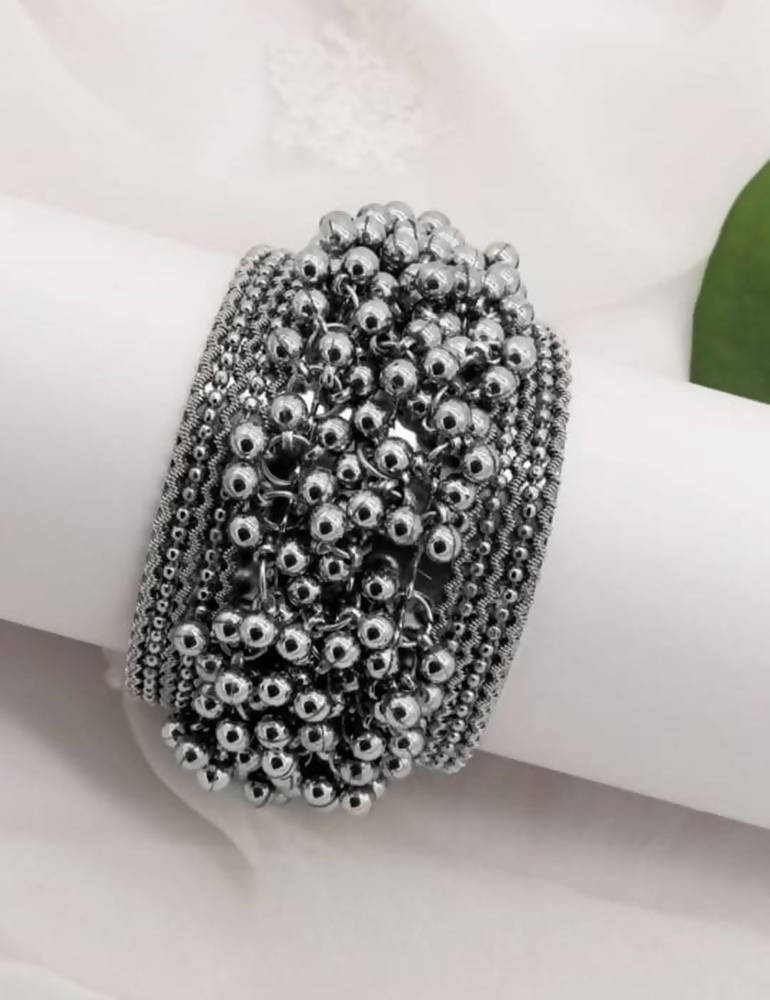 Mominos Fashion Oxidised Silver Plated Ghungroo