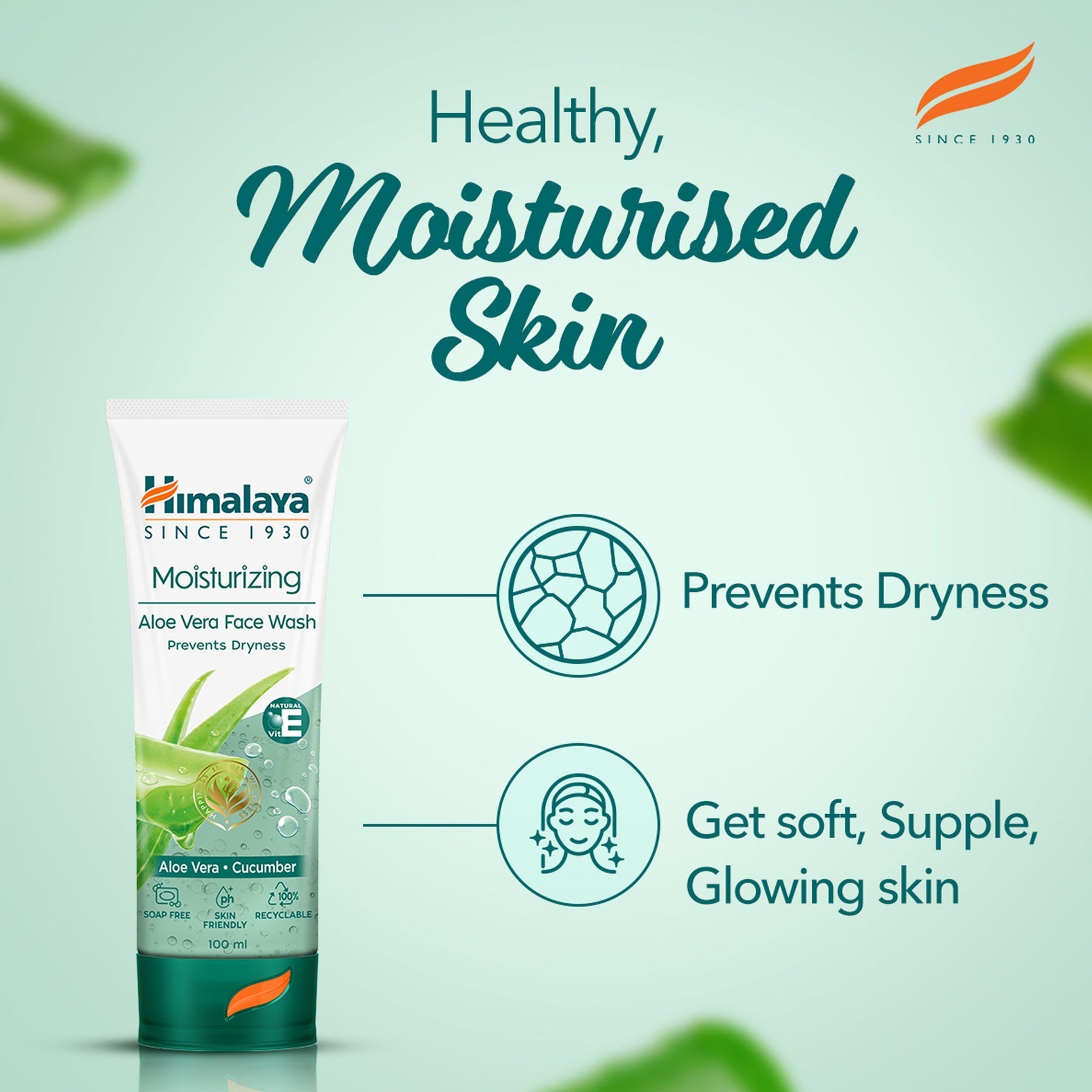 Himalaya Herbals Moisturizing Aloe Vera Face Wash - Distacart