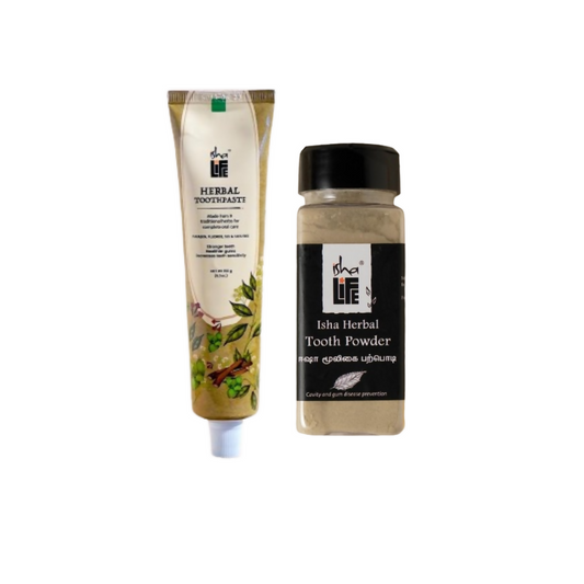 Isha Life Herbal Toothpaste & Tooth Powder Combo Grab2Buy Isha Life Grab2Buy
