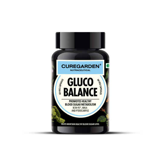 Curegarden Natural Gluco Balance Veg Capsules - Grab2buy