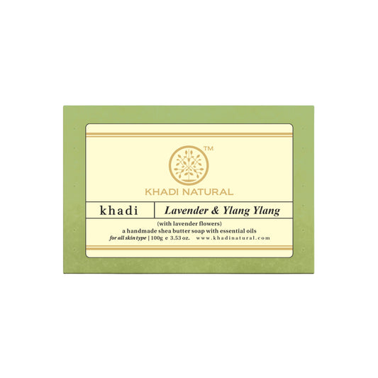 Khadi Natural Lavender & Ylang Ylang with Lavender Flowers - 100gm