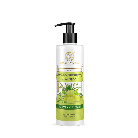 Khadi Natural Amla & Bhringraj Hair Shampoo For Control Dandruff & Hair Fall - 650ml