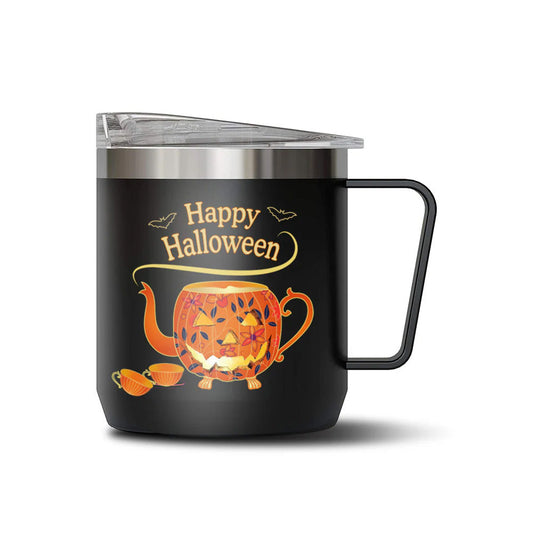 Halloween Mug, Insulated, 11.8 Oz, 350ml (Black)