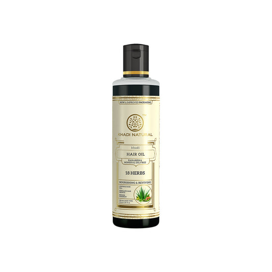 Khadi Natural 18 Herbs Hair Oil Paraben Mineral Free - 210ml