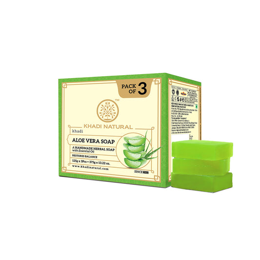 Khadi Natural Aloevera Soap Combo Pack Of 3 – 125gm Each