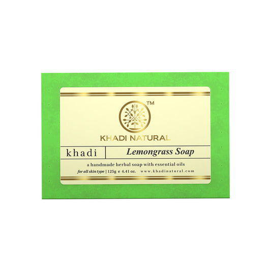 Khadi Natural Herbal Lemongrass Soap - 125gm