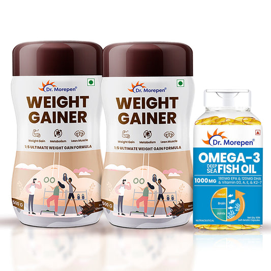 Dr Morpen Omega-3 Deep Sea Fish Oil 1000Mg + Weight Gainer Grab2Buy Dr. Morepen Grab2Buy