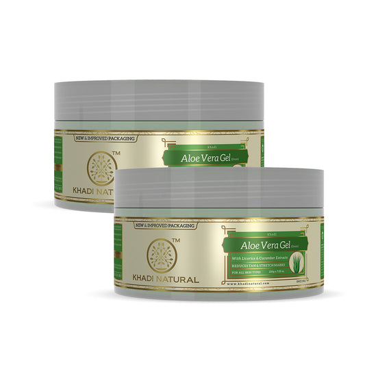 Khadi Natural Aloe vera - green gel Combo Pack Of 2 – 100gm Each Sale