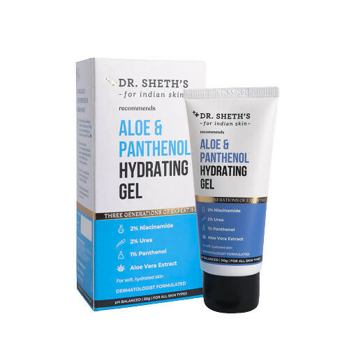 Dr. Sheth's Aloe & Panthenol Hydrating Gel with Niacinamide For Deep Moisturization & Hydration, For All Skin Types - Limited Time Offer | Grab2Buy