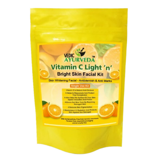 VedicAyurveda Vitamin C Light 'n' Bright Skin Facial kit Grab2Buy VedicAyurveda Grab2Buy