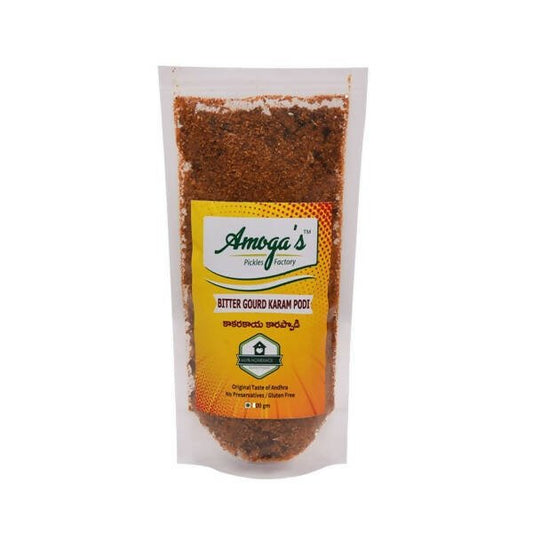 Amoga's Pickles Factory Bitter Gourd Kakarakaya Karam Podi - Grab2buy