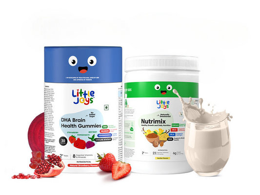 Little Joys Nutrimix Nutrition Powder Vanilla 2 - 6 years + Brain Gummies Combo